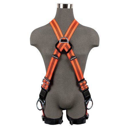 Safewaze Full Body Harness, Crossover Style, Universal FS99281-EFD-X